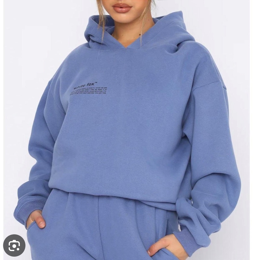 White Fox Boutique Dusk Blue Hoodie